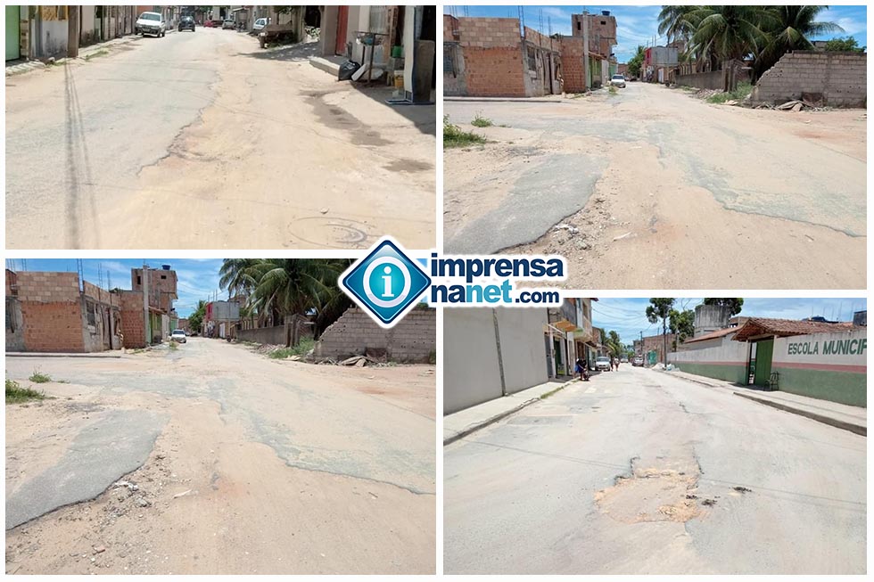 Ruas DESTRUIDAS no Bairro Paraguai pela Embasa