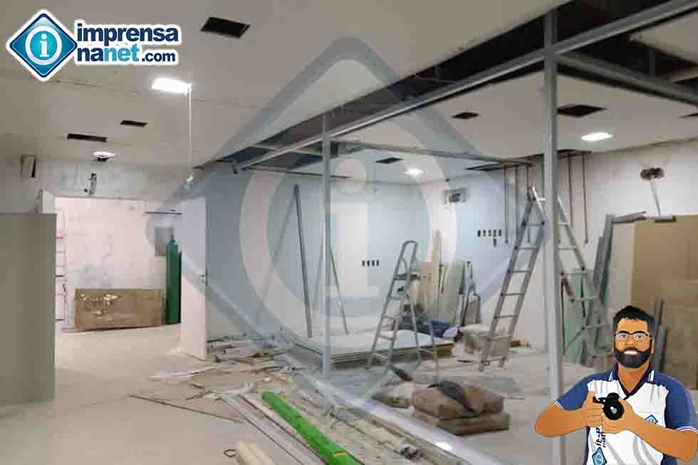 Obras das UTIs no Neuroccor neste sábado 25/07